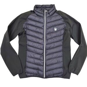 ZYIA Charcoal and Black Puffer Jacket
